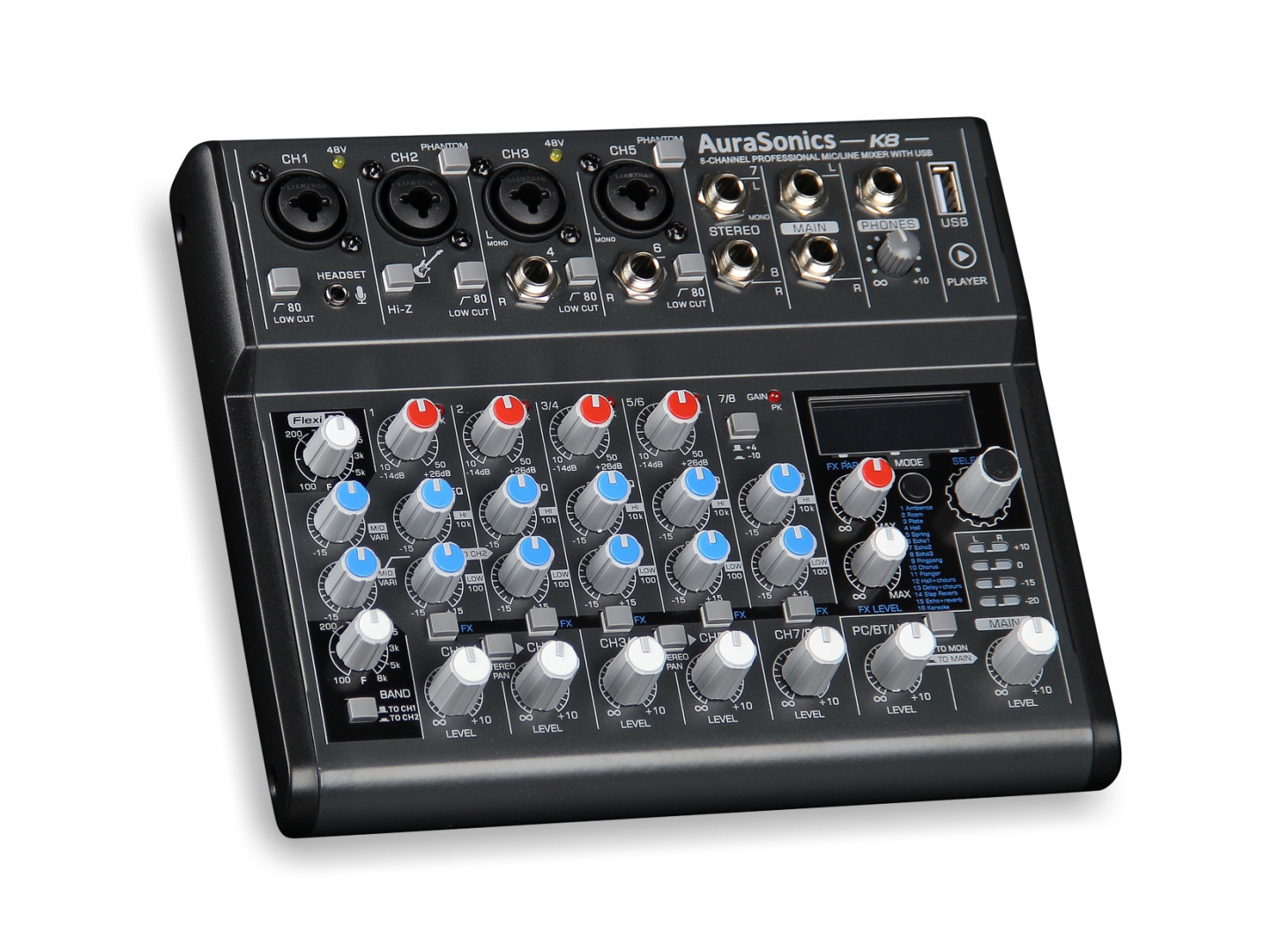 AuraSonics K8 компактный микшерный пульт в Обухово
