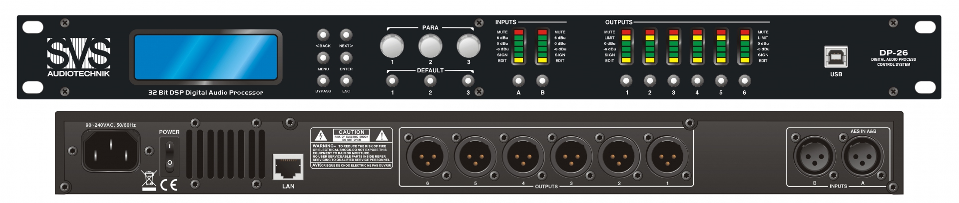 SVS Audiotechnik DP-26 Цифровой процессор: 2 входа 6 выходов в Обухово
