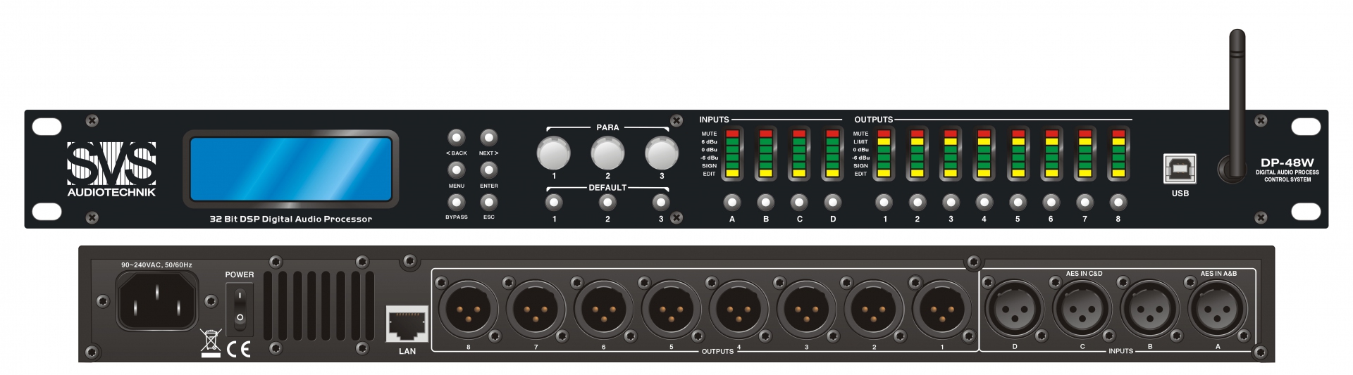 SVS Audiotechnik DP-48W Цифровой процессор: 4 входа 8 выходов в Обухово