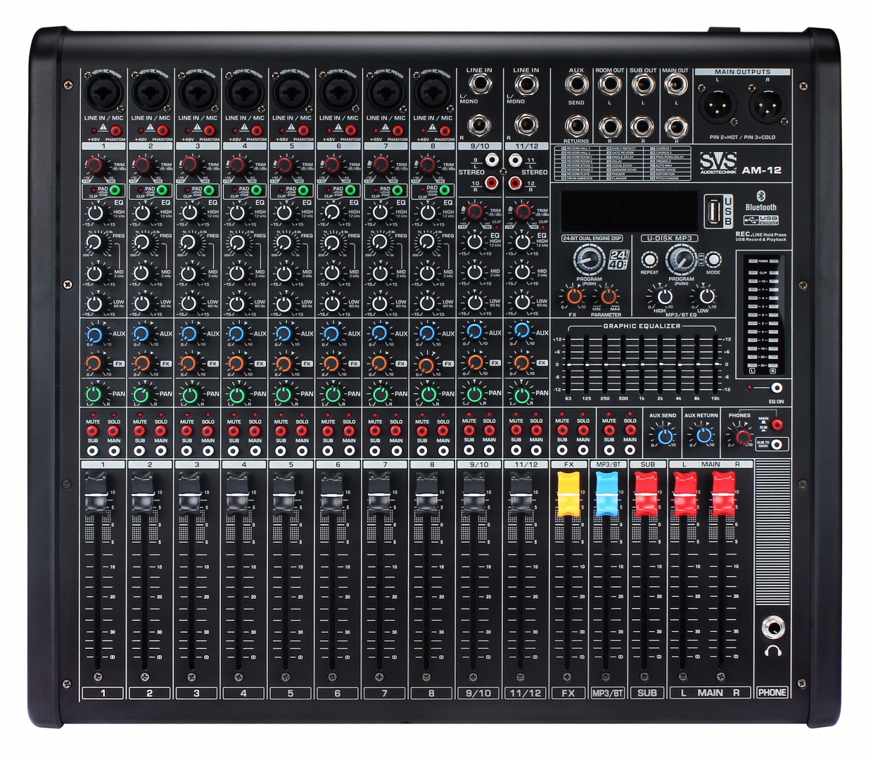 SVS Audiotechnik mixers AM-12 Микшерный пульт аналоговый, 12-канальный в Обухово