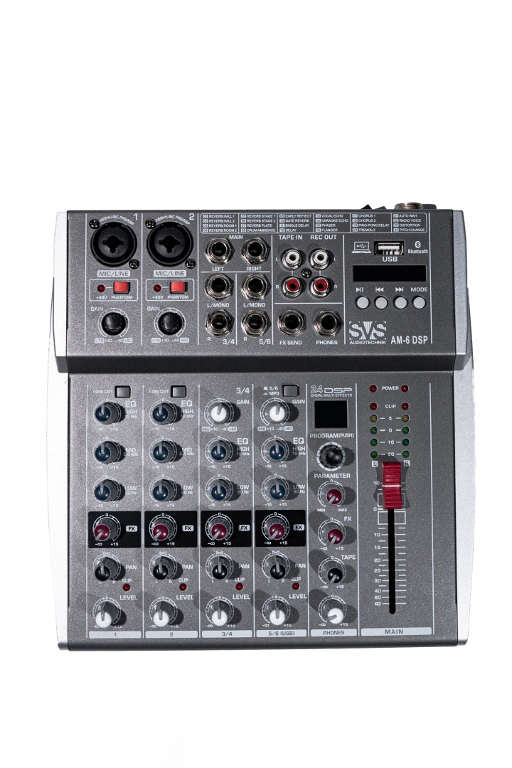 SVS Audiotechnik mixers AM-6 DSP Микшерный пульт аналоговый, 6-канальный SVS Audiotechnik mixers в Обухово