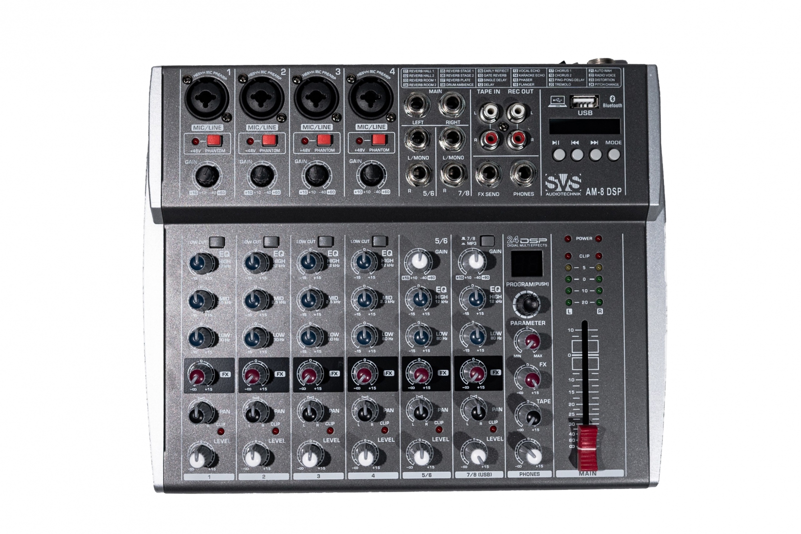 SVS Audiotechnik mixers AM-8 DSP Микшерный пульт аналоговый, 8-канальный в Обухово