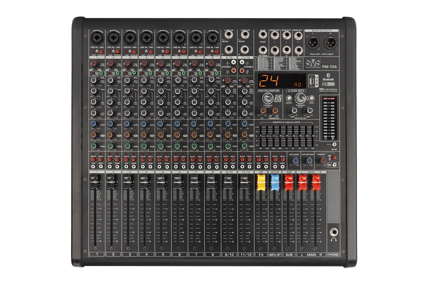 SVS Audiotechnik mixers PM-12A Активный аналоговый микшерный пульт, 12-канальный в Обухово